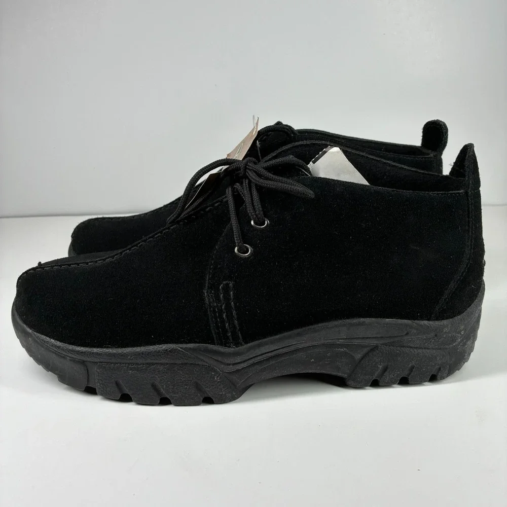 Roper Performance Men's 12 Black Suede Lace-Up Split Toe Chukka Boots 20-602-421